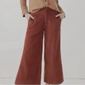 Pact Cinnamon Wide-Leg Corduroy  Pants